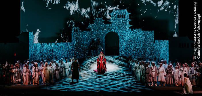 Ayrton Khamsin-S LED lighting fixtures provide drama and nuance for Turandot at the National Kaohsiung Center for the Arts (Weiwuying)