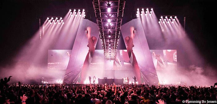 Ayrton Zonda 9 Wash lighting in use at Suspekt’s largest concert to date. Image: Flemming Bo Jensen