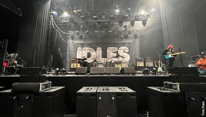 The stage setup for Idles tour