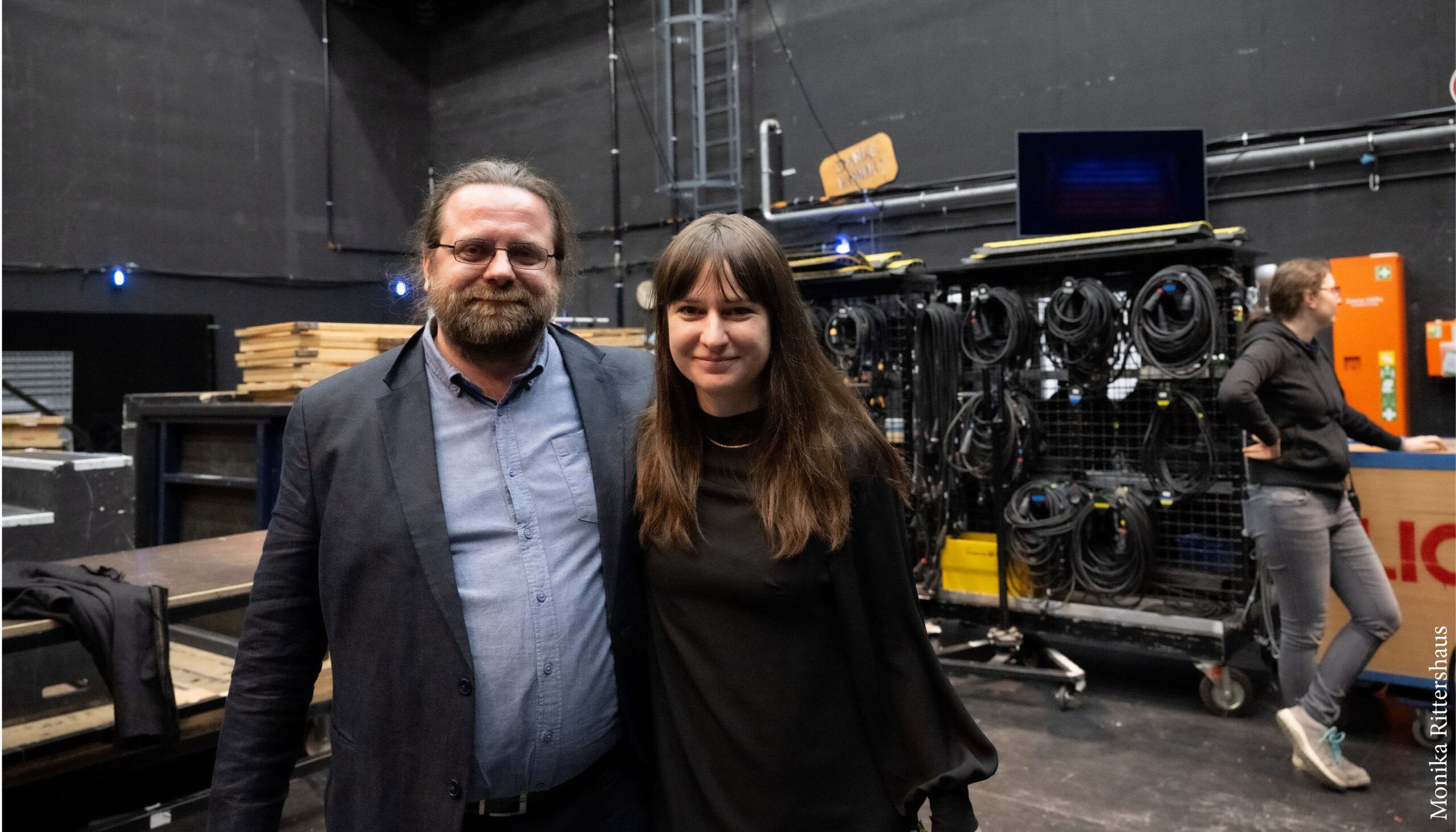 group photo backstage