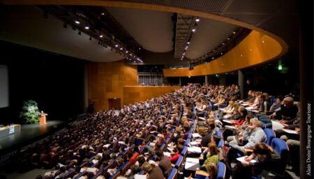 concert hall full of people