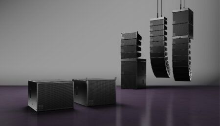 Professional line array speakers and subwoofers