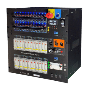 Black rack-mounted Altimate MotionRoad 24 DC Hybrid controller unit